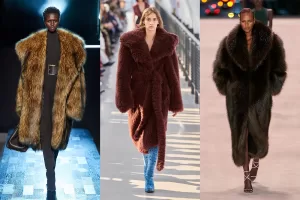 Winter ski fashion Faux Fur coats